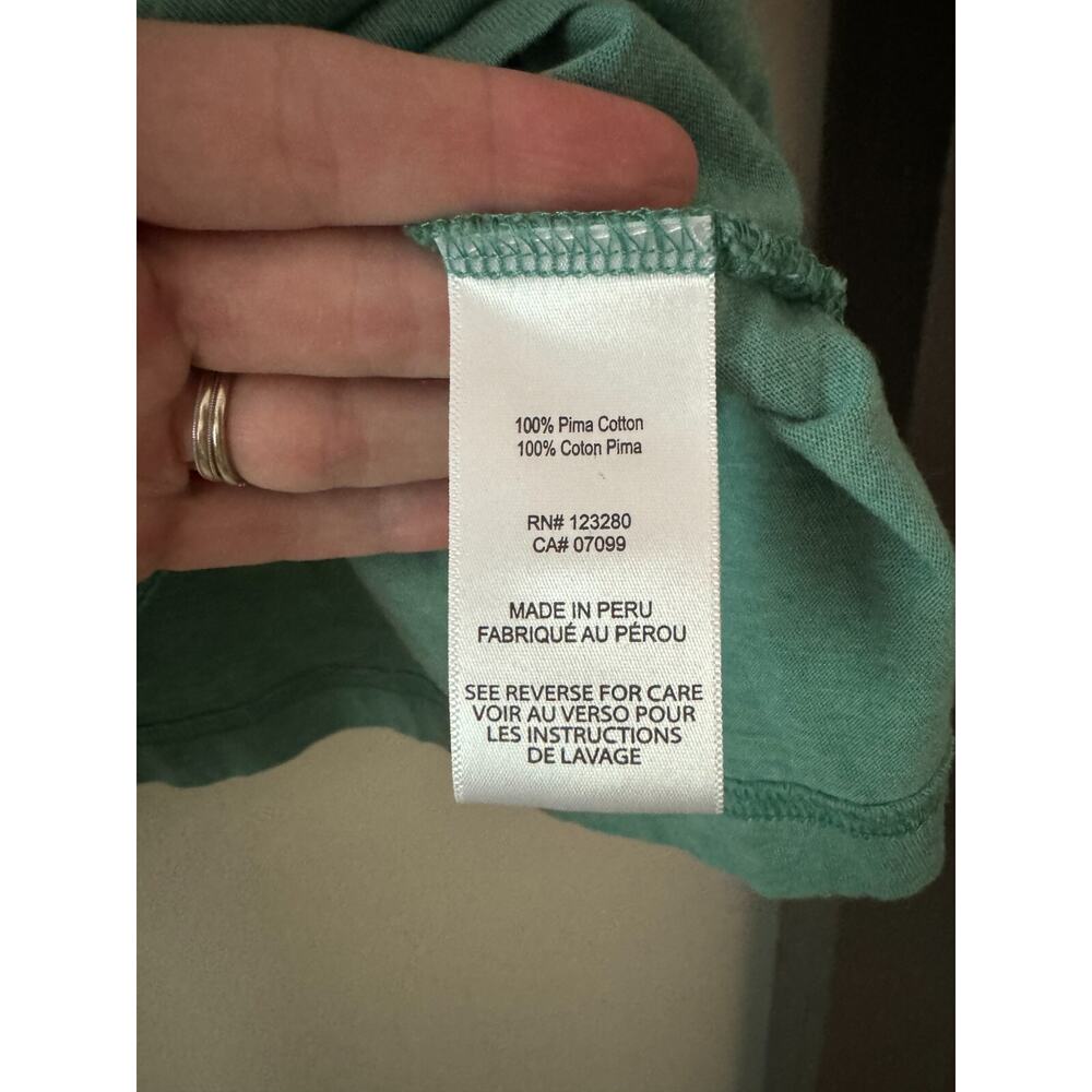 Travis Matthew Mens Golf Polo Teal Green Size XL 100% Pima Cotton Lightweight - Picture 8 of 8